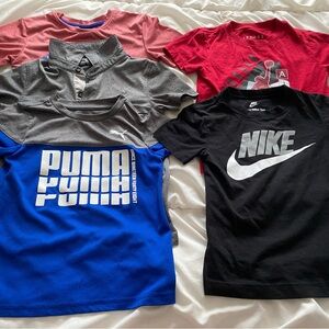 5 Boy Size 3-5T T-Shirt Lot Nike, Jordan, Puma and More